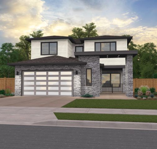 Gretchen House Plan | Modern Narrow 4 Bd Home Design - MM-2733-B