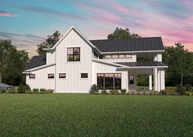 Modern Frontier House Plan | Two Story Gorgeous Farmhouse Home Design ...