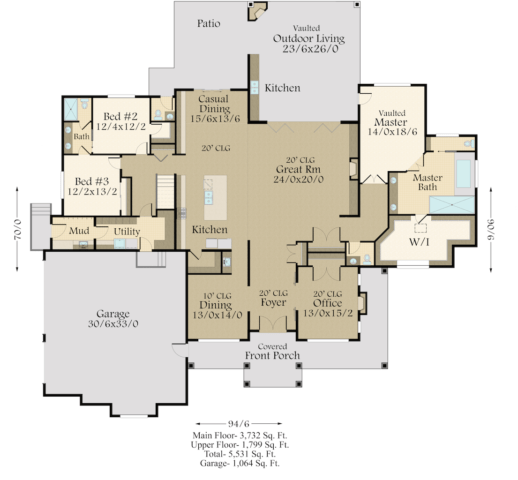 The Modern Kitchen | Modern House Plans by Mark Stewart