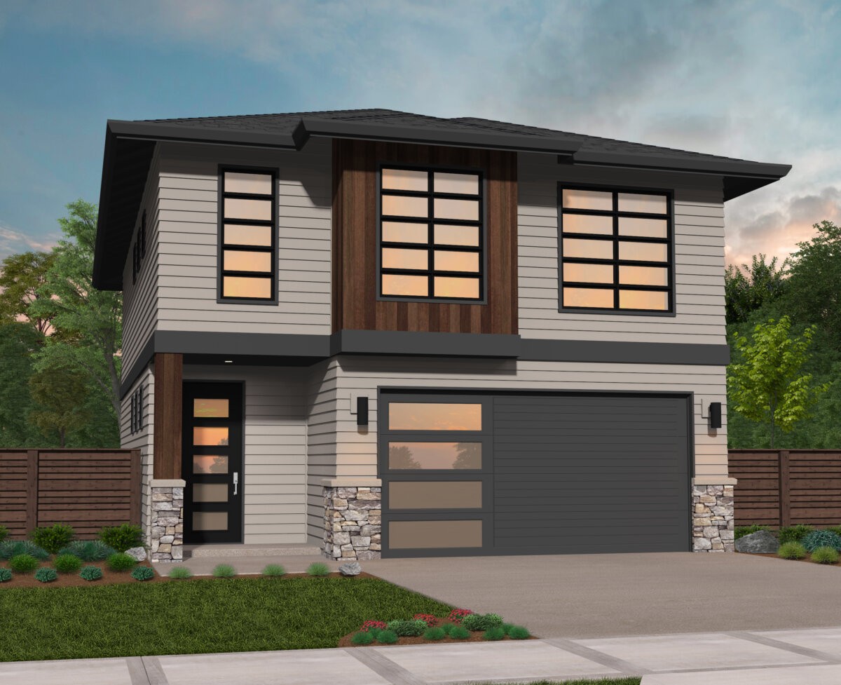 Tesla Modern 4 BD Open Concept MM 1791 A Two Story Modern House Plan By Mark Stewart