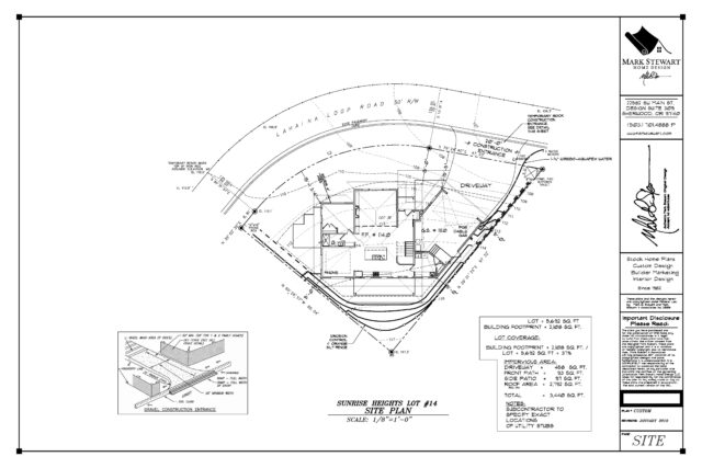 Site Plan Working Drawings