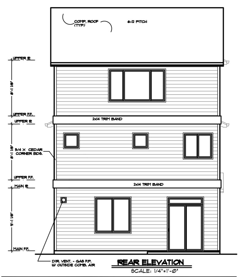 Corin House Plan | Three Story Narrow Craftsman Farmhouse Home Design ...