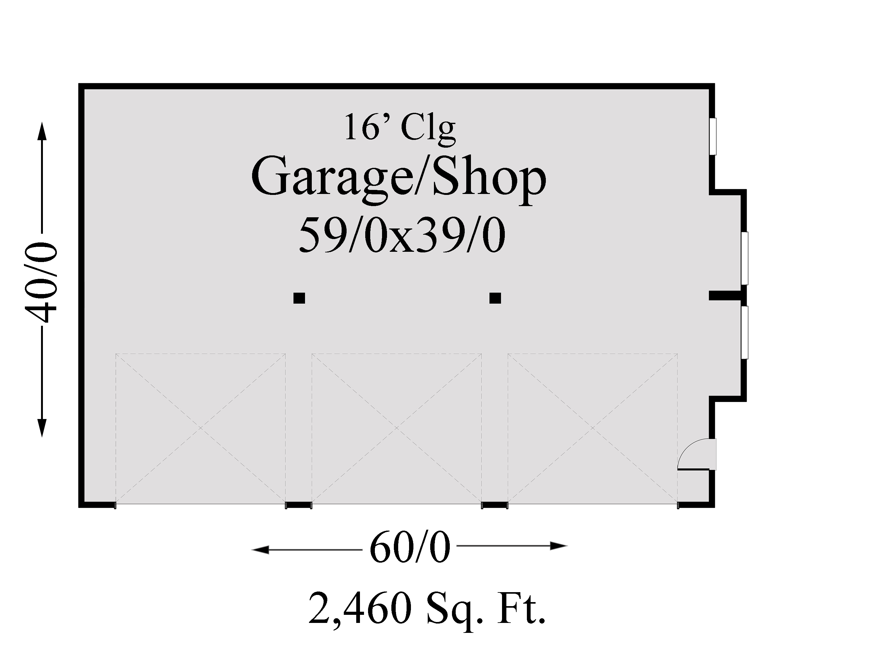 detached garage plan
