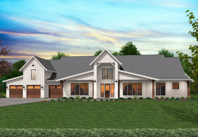 Texas Strong House Plan | Modern Rustic Barn House by Mark Stewart