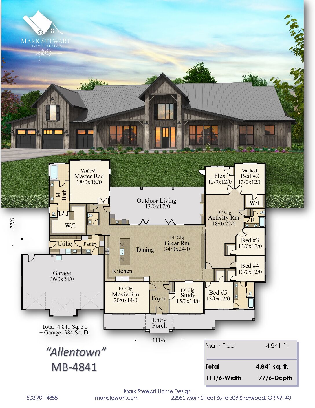 Texas Strong House Plan Modern Barn House by Mark Stewart