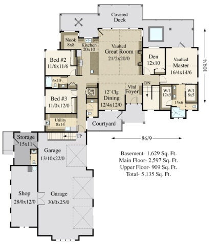 Ultimate Homestead House Plan - Grand Lodge with ADU and Basement Home ...