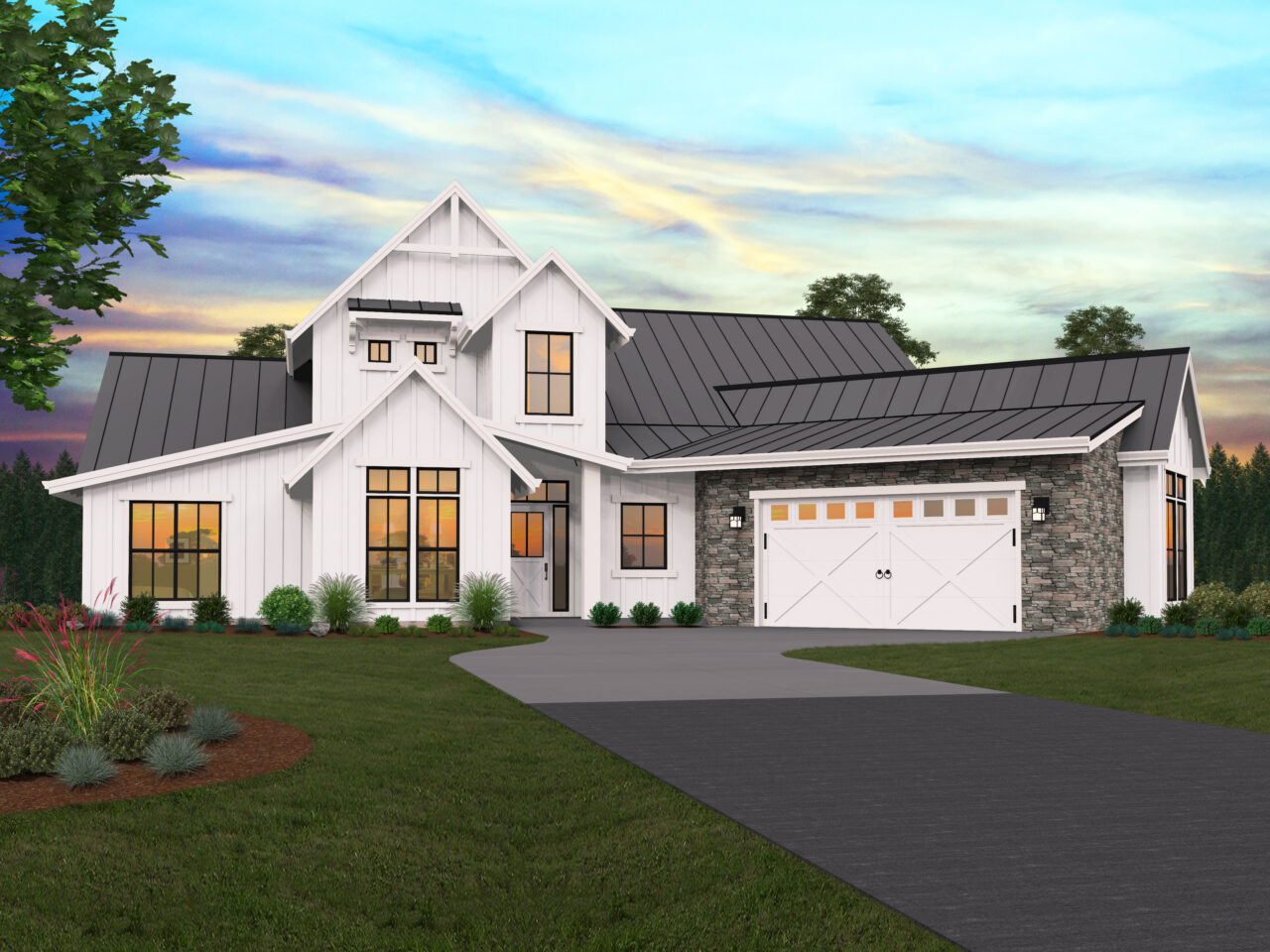 Cape May - Airy Best selling Open one story rustic house plan - MF-2238