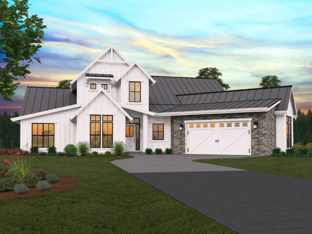 Cape May House Plan | Airy Best Selling Open One-Story Rustic Home ...