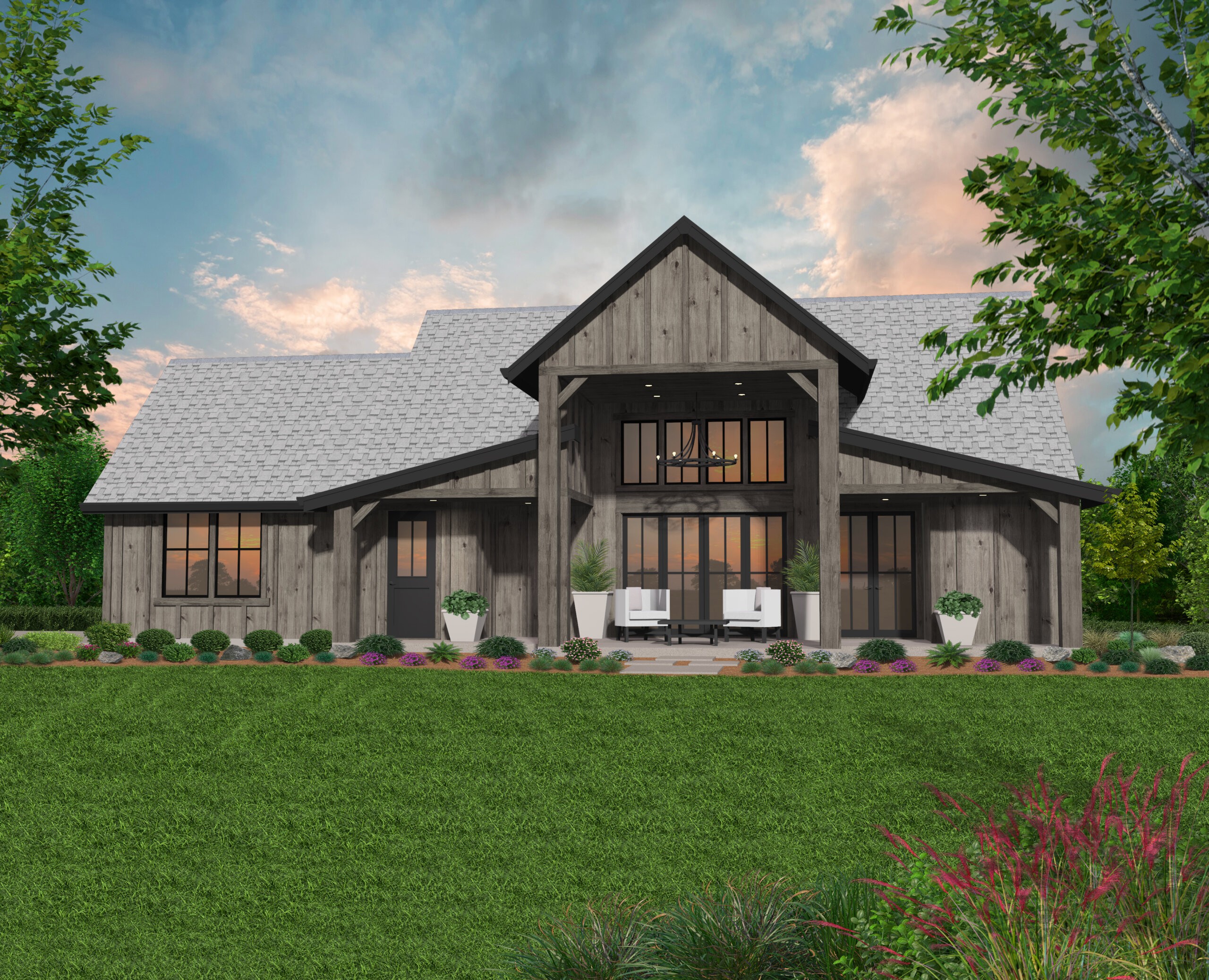 American Dream Barn House Plan Rustic Home Designs & Floor Plans