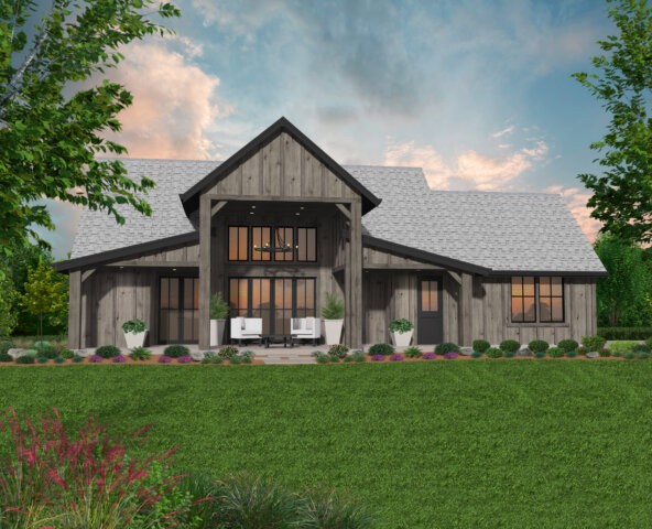 Posey Creek House Plan | Full Featured Rustic Ranch Home Design with ...