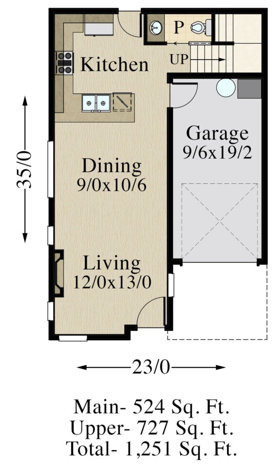 Country Air House Plan | Two Story Popular Small Modern Home Design ...