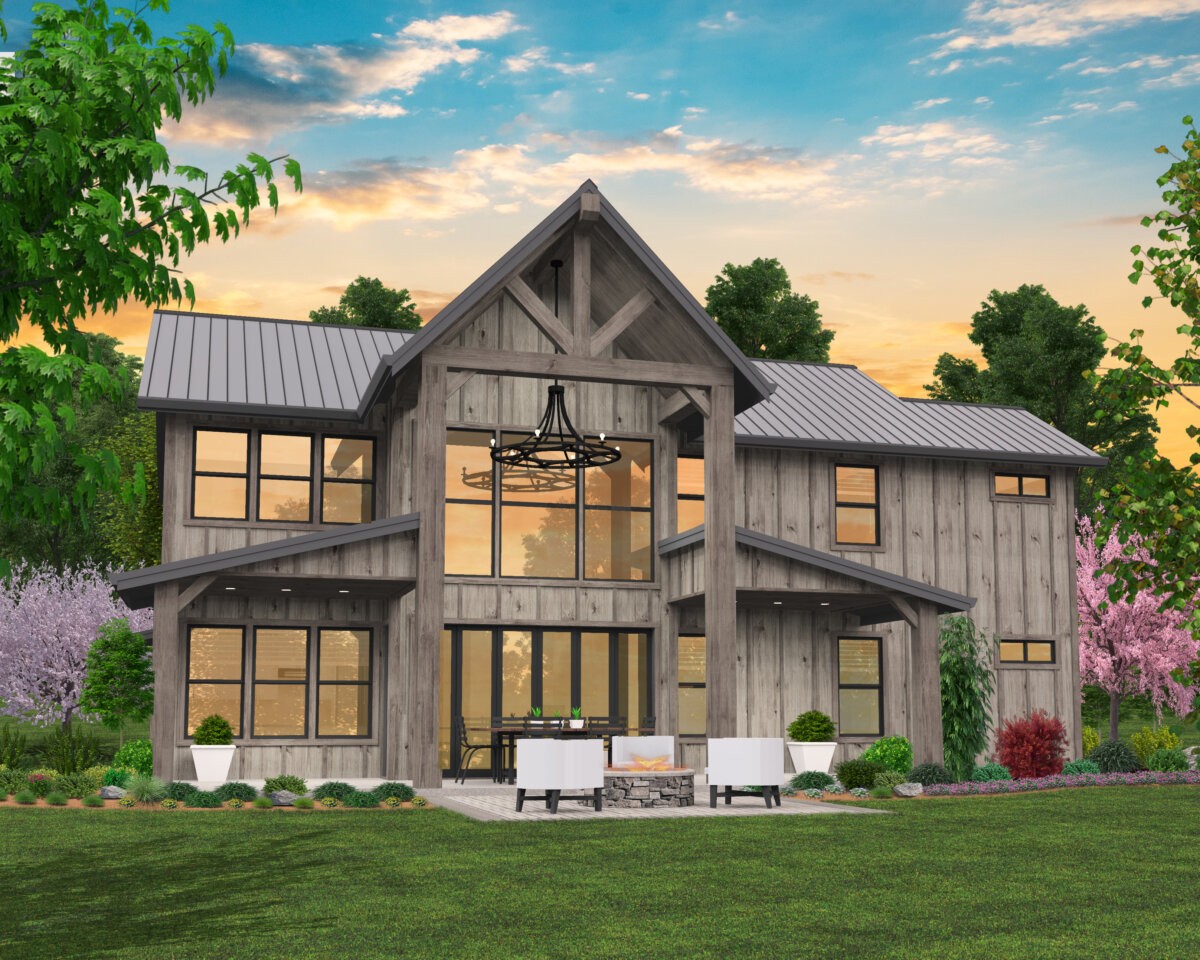 Pringle Creek House Plan | Modern Rustic Farmhouse with 2 Primary ...