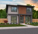 two story modern house plan