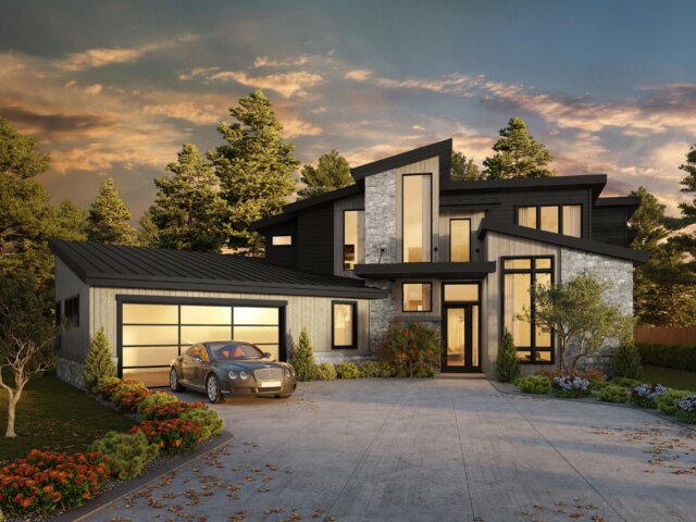 X-17 MOD House Plan | Modern 3 Suite Best Selling Home Design - MM-2673