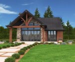 Montana Small Home Plan | Small Lodge House Designs With Floor Plans