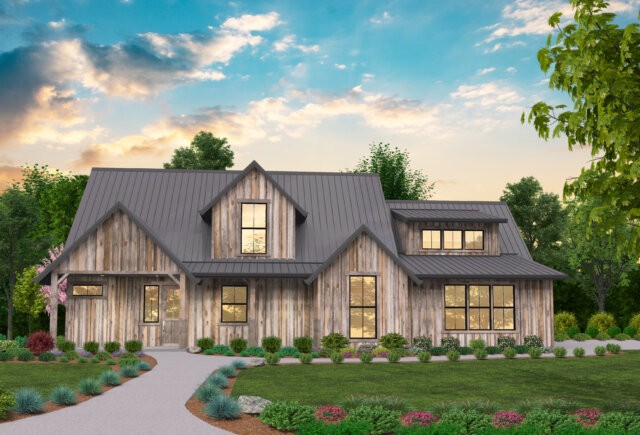 The Answer House Plan | Rustic Barn House Plan - MF-1786