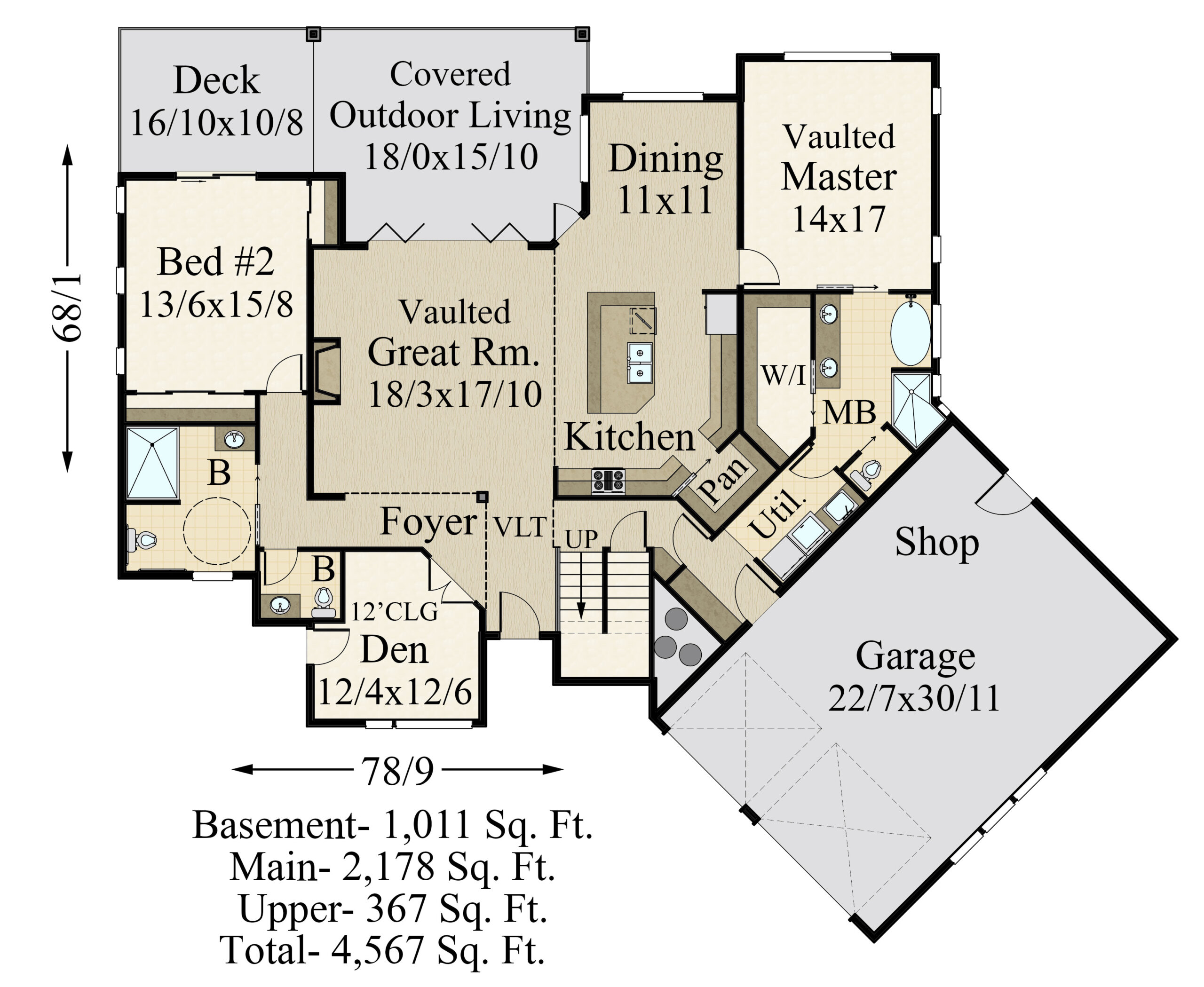 Three Story House Plan By Mark Stewart