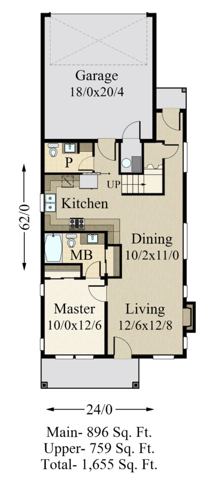 Smith Creek Main House Plan 