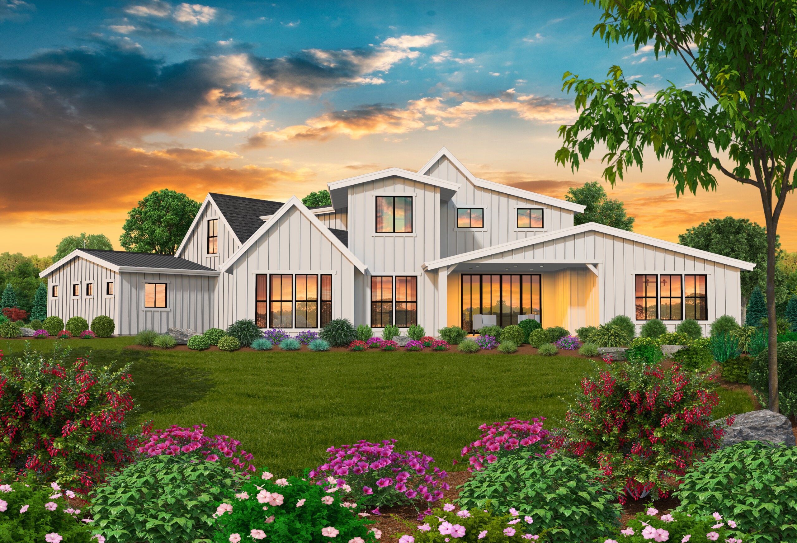 Georgia Farmhouse Plan By Mark Stewart Home Design Co