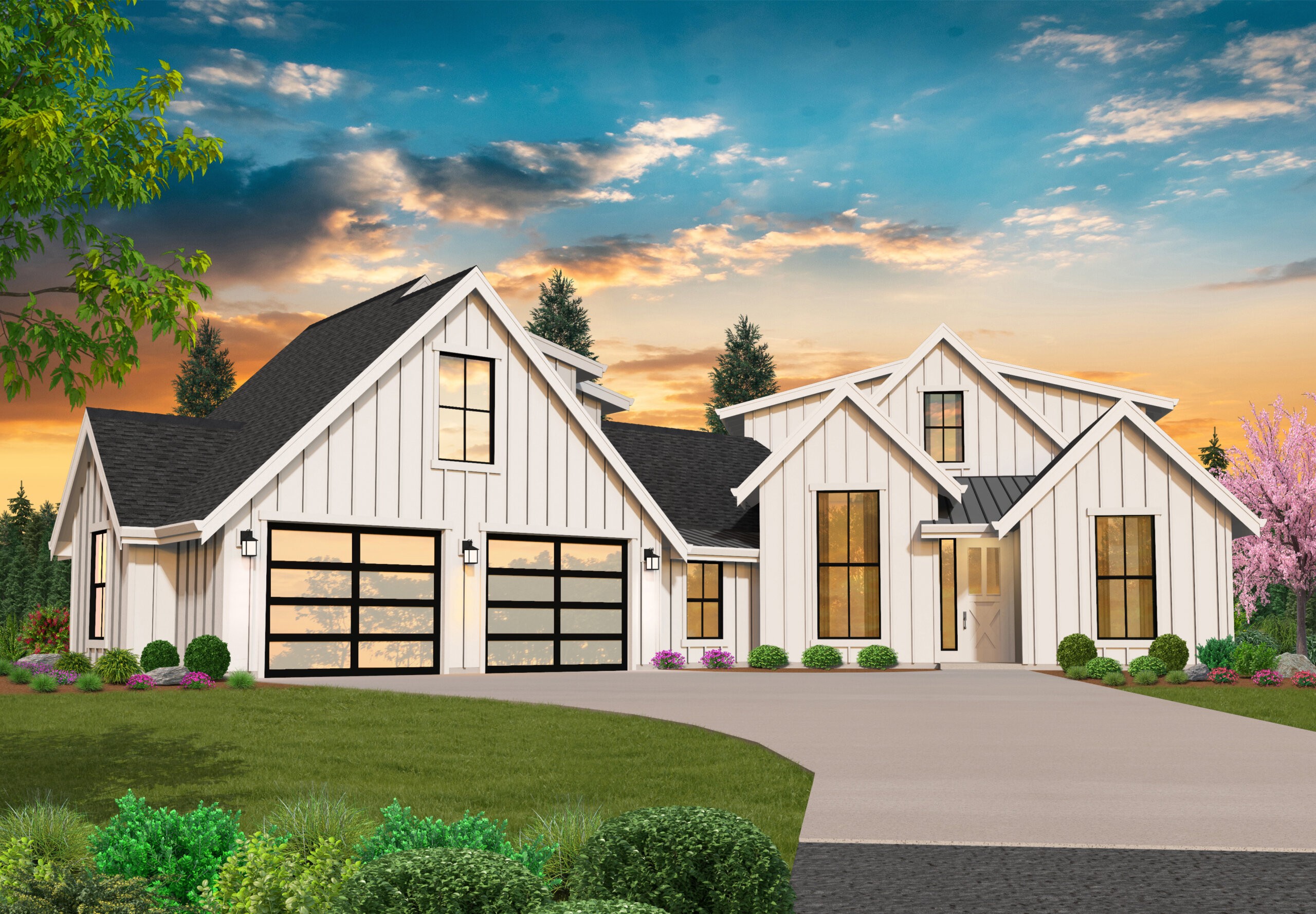 American Farm Fresh House Plan  Multi-Suite Modern Rustic Farmhouse Home  Design - MF-3168-X-21F