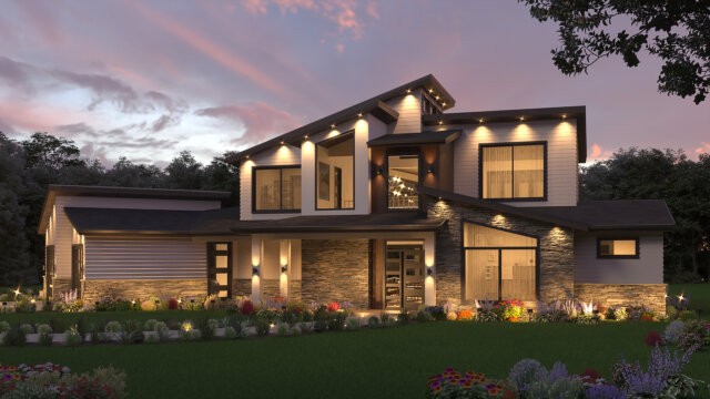 Stalwart - Modern Two Story House Plan - MM-2494 | Modern Two Story ...