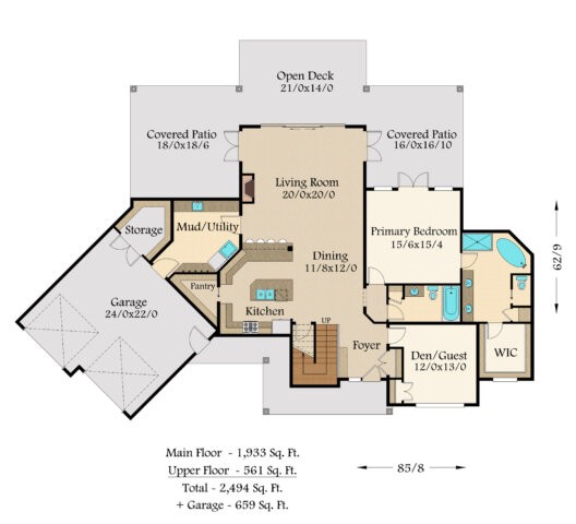 Stalwart - Modern Two Story House Plan - MM-2494 | Modern Two Story ...