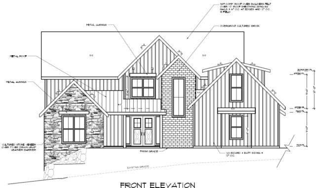 Denim House Plan | Four-Bedroom L-Shaped Rustic Farmhouse Home Design ...