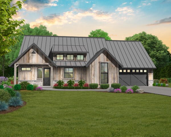 American Farm 3 House Plan | Perfect Little Farmhouse Home Design - MF-1400