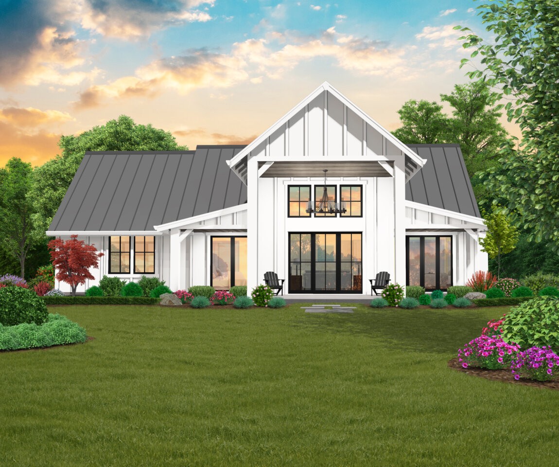 American Farm 3 House Plan | Perfect Little Farmhouse Home Design - MF-1400