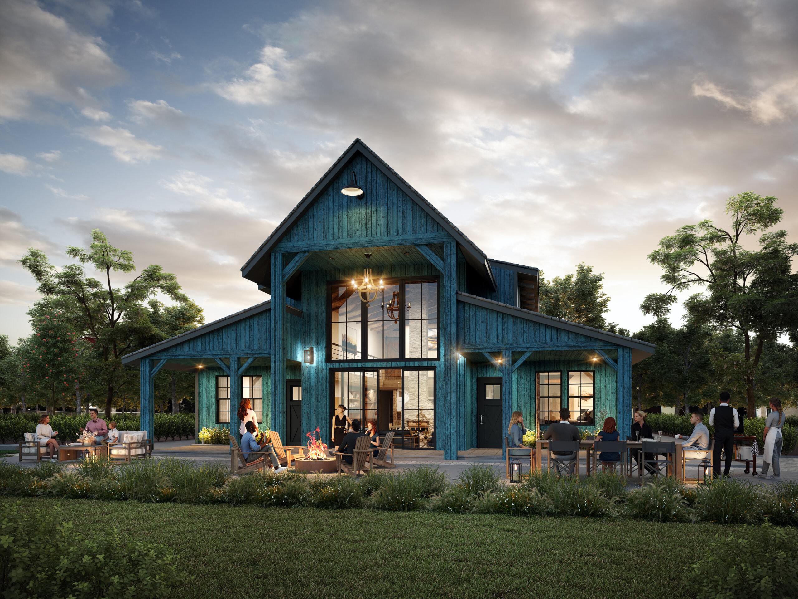 2022 modern beach house design and wooden floor plans