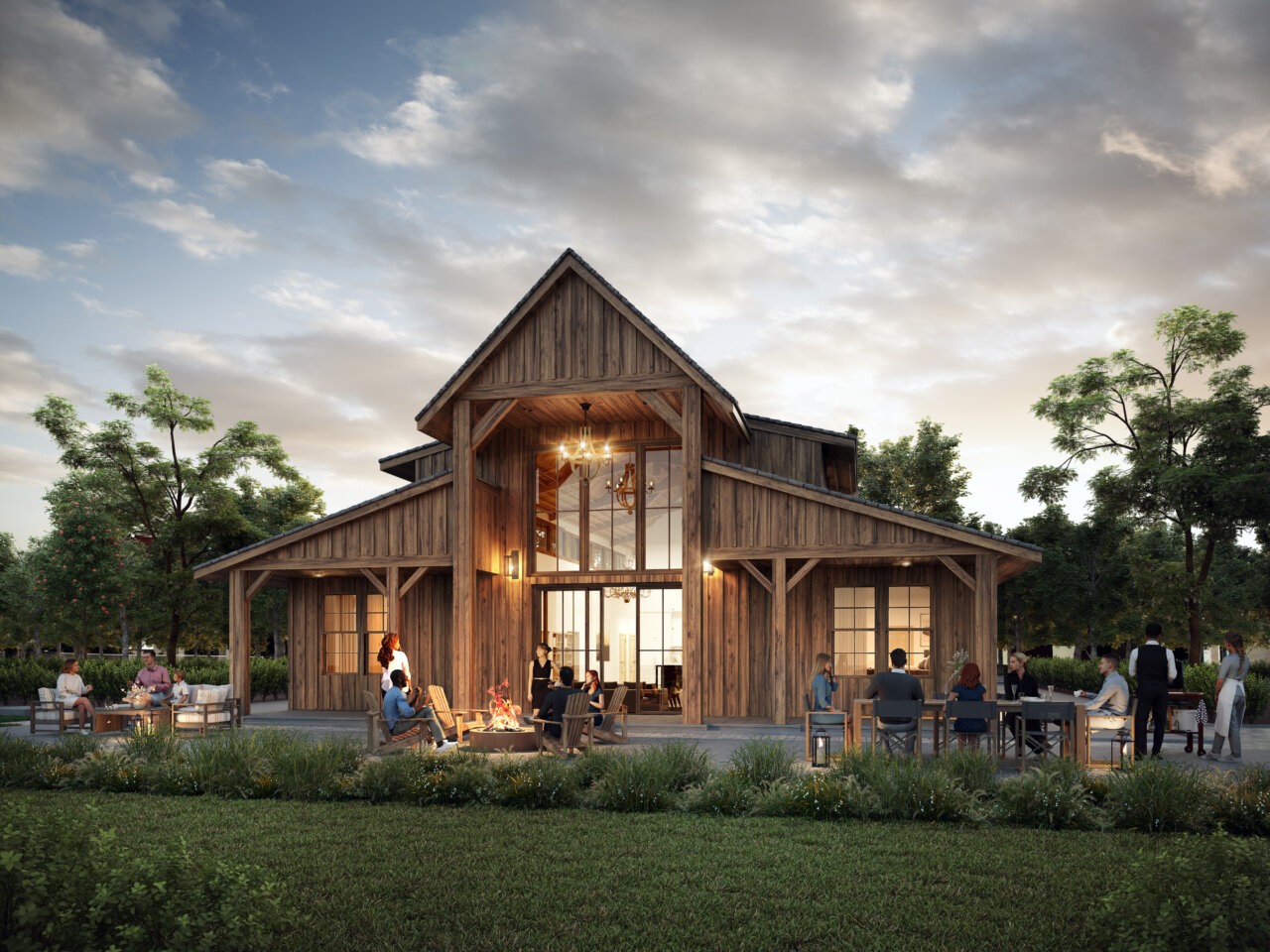 Good and Plenty House Plan | Authentic Barn Style Lodge Home Design ...