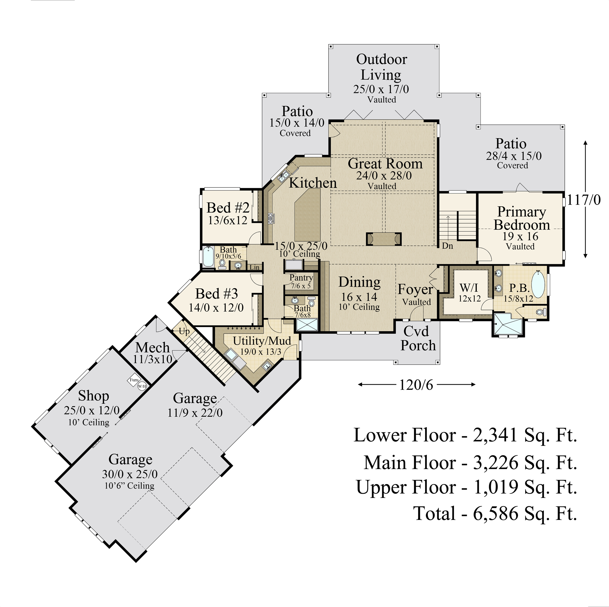 Luxury Mountain Lodge House Plan Rustic House Plans