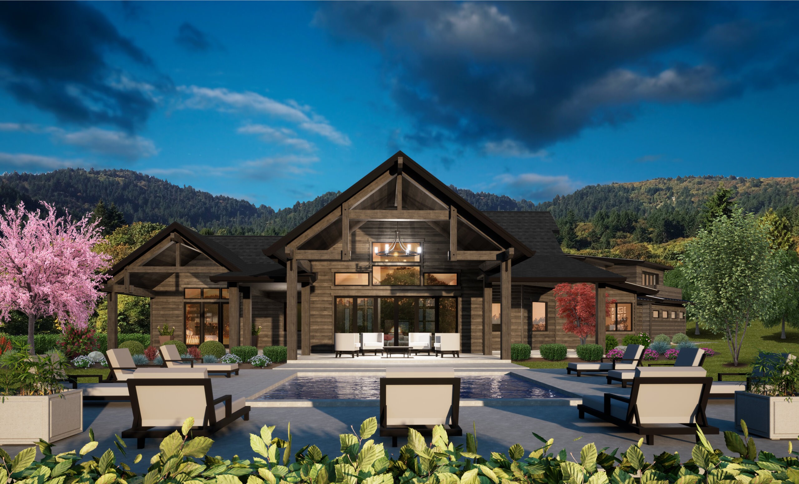 Luxury Mountain Lodge House Plan Rustic House Plans