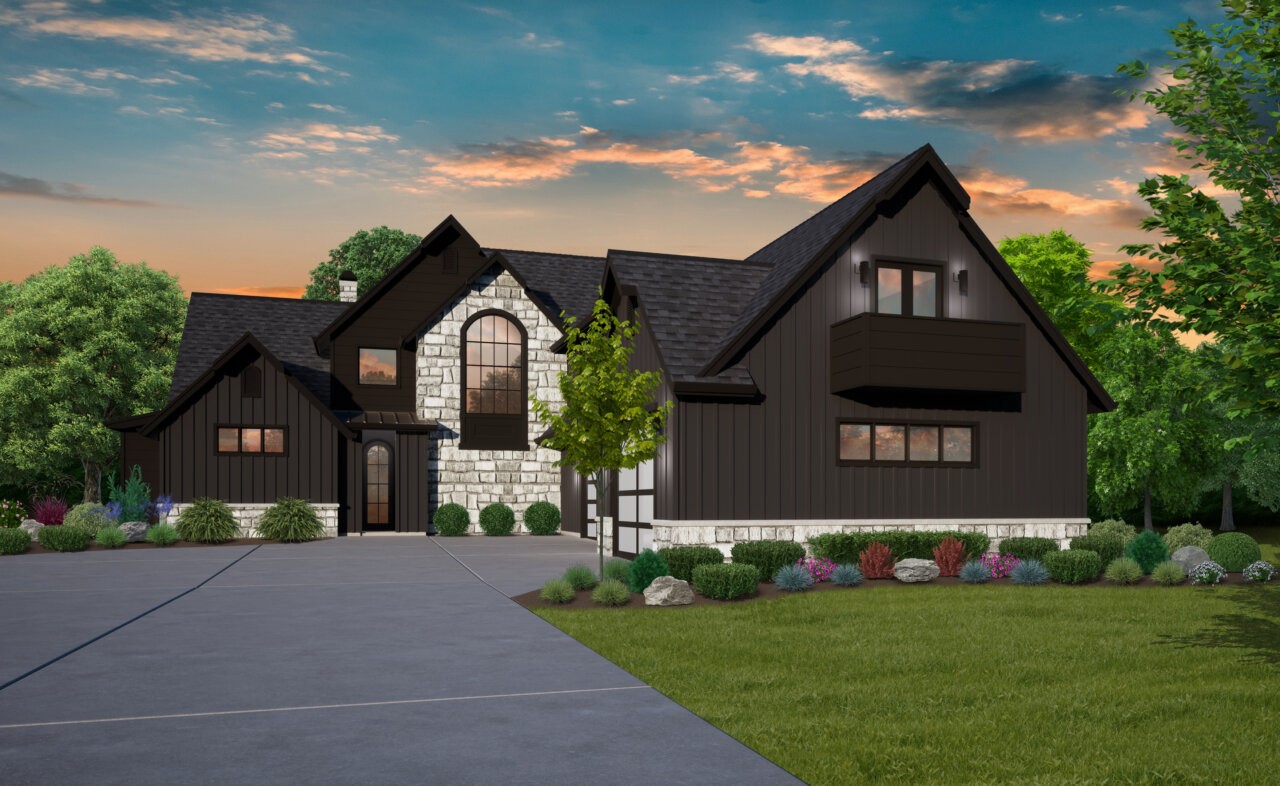 BOISE House Plan | Large Family Style Rustic Home Design - MB-4303