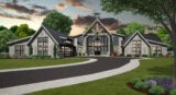 One Story Rustic Family House Plan