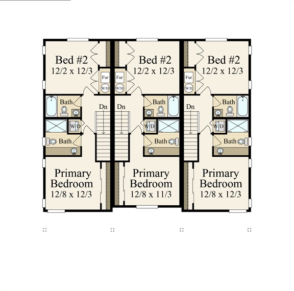 Triplex House Plans Designs