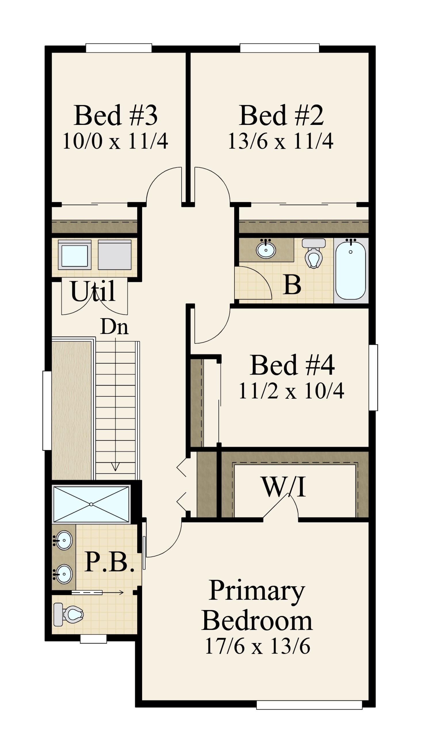 Vitality House Plan Two Story Narrow Lot Home Design MM 1869 A