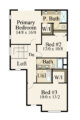 Narrow Modern House Plan Tess Upper Floor