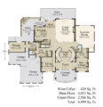 modern french country house plan gisele main floor