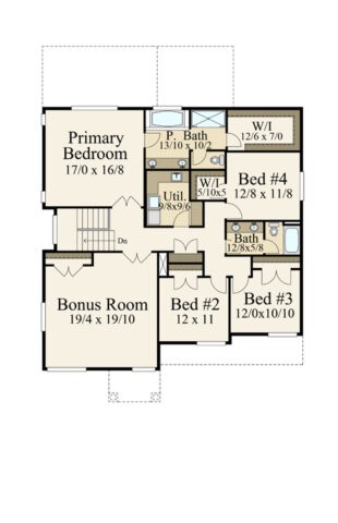 Maple Leaf House Plan | Two Story Modern Family Style Home Design - MM ...