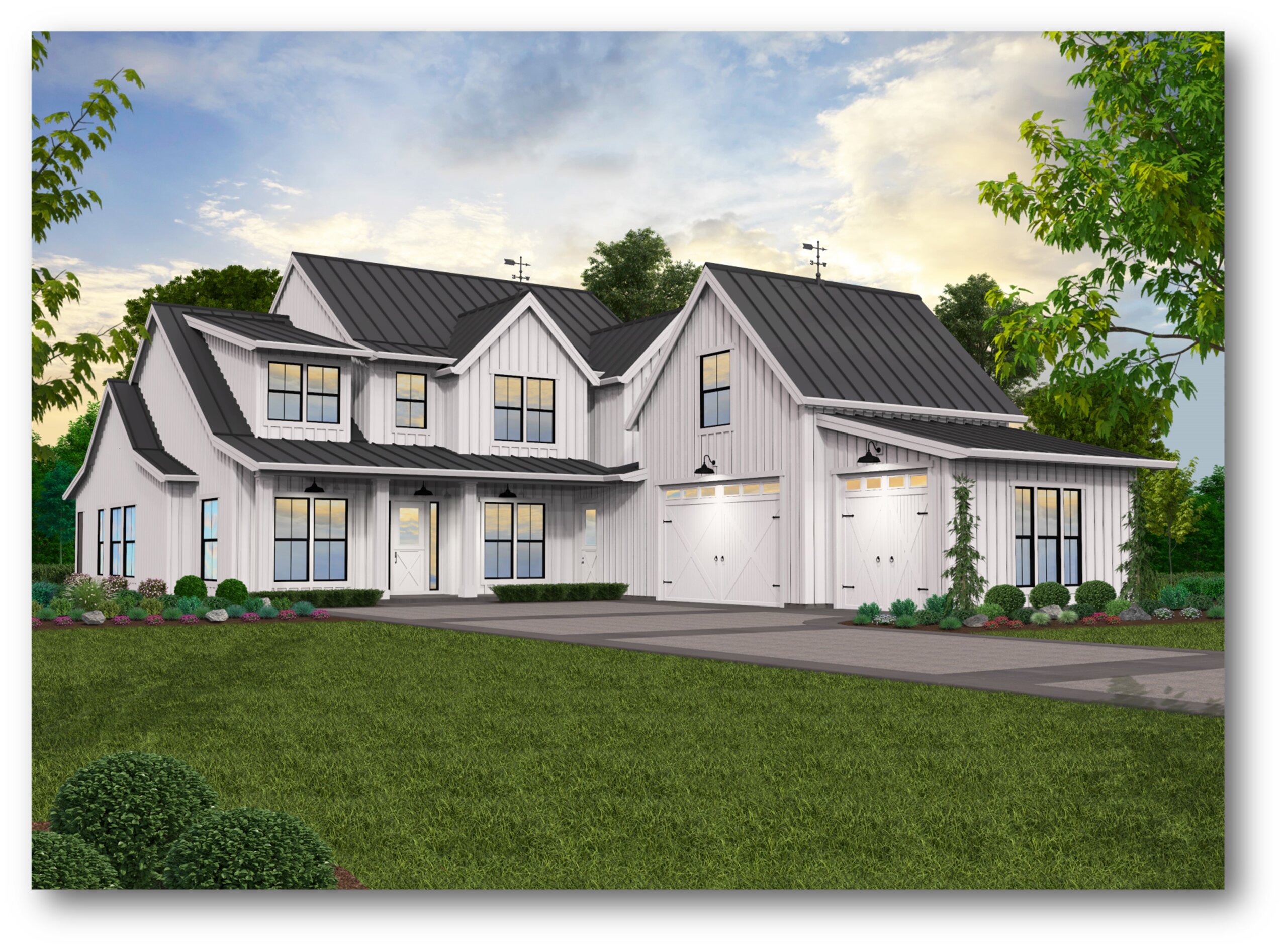 RUSTIC MODERN FARM HOUSE PLAN MF 3387 GRAND JUNCTION FRONT VIEW Scaled 