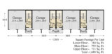 Fuller House - Modern Prairie Style attached townhouse plan MA-1688-4 LOWER FLOOR