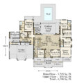 TEXAS FOREVER - RUSTIC BARN STYLE HOUSE PLAN WITH ADU - MB-4196 MAIN FLOOR PLAN