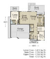 MODERN VIEW - MULTILPLE SUITE HOUSE PLAN FOR VIEW LOT MAIN FLOOR- MM-4523