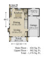 2 story affordable american house plan main floor
