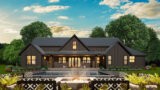 SOUTHERN COMFORT - ONE STORY - AMERICAN FARMHOUSE PLAN MF-2574 REAR