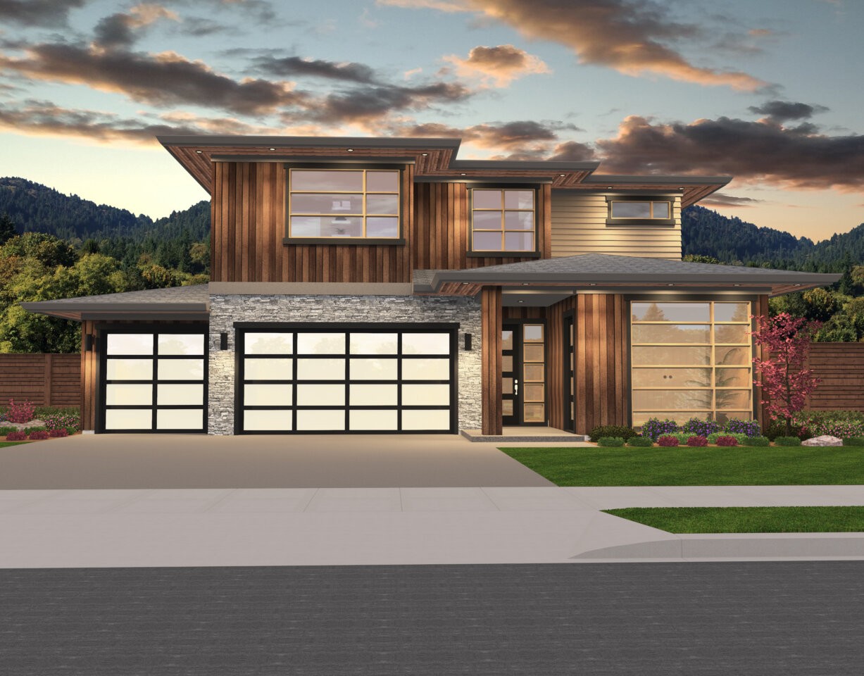 Summer Skye - Modern Prairie Luxury House Plan - MM-4498 by MSHD