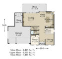 OAKVIEW FAMILY TWO STORY NEW AMERICAN HOUSE PLAN - MA-3444 Main floor