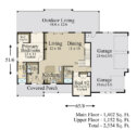 RUSTIC RIDGE NEW AMERICAN BARN HOUSE PLAN MB-2554 MAIN FLOOR