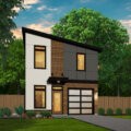 FREEDOM 25 - SIMPLE SMALL MODERN HOUSE PLAN MM-915